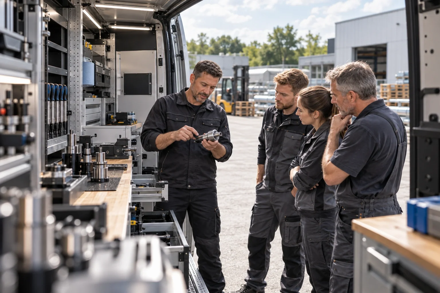 Organisierte Fahrzeugeinrichtung eines Thommel Quick-CAR